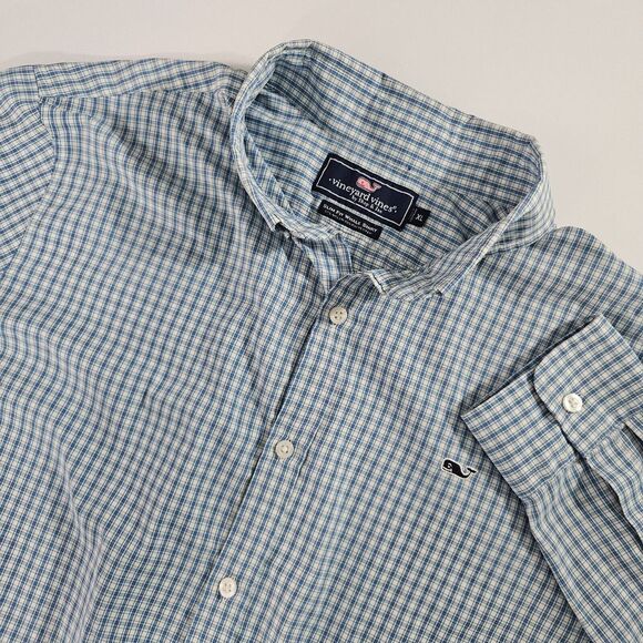 Vineyard Vines Men's Long Sleeve Nylon Polyester Button Up Shirt XL - Picture 1 of 9